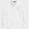 Valkoiset miesten Ralph Lauren Slim Fit Oxford paidat Valkoiset miesten Ralph Lauren Slim Fit Oxford paidat