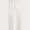 Valkoiset miesten Ralph Lauren Slim Fit Stretch -farkut