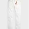 Valkoiset miesten Ralph Lauren Slim Fit Whitestone-farkut