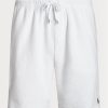 Valkoiset miesten Ralph Lauren Terry kiristysshortsit Valkoiset miesten Ralph Lauren Terry kiristysshortsit