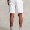 Valkoiset miesten Ralph Lauren Terry kiristysshortsit Valkoiset miesten Ralph Lauren Terry kiristysshortsit