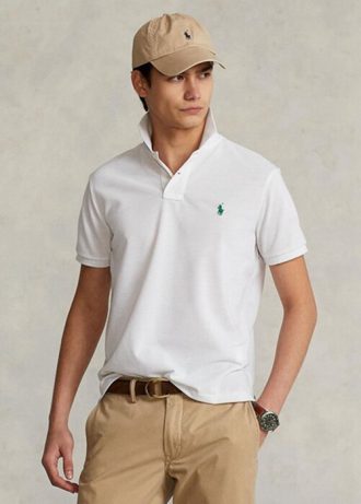 Valkoiset Miesten Ralph Lauren The Earth poolopaidat Valkoiset Miesten Ralph Lauren The Earth poolopaidat