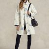 Valkoiset naisten Ralph Lauren kukka-aiheiset kangastakit Valkoiset naisten Ralph Lauren kukka-aiheiset kangastakit