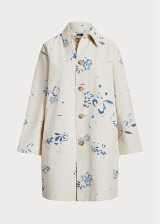 Valkoiset naisten Ralph Lauren kukka-aiheiset kangastakit Valkoiset naisten Ralph Lauren kukka-aiheiset kangastakit