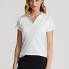 Valkoiset Naisten Ralph Lauren Räätälöidyt Pikee Poolopaidat Valkoiset Naisten Ralph Lauren Räätälöidyt Pikee Poolopaidat