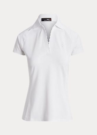 Valkoiset Naisten Ralph Lauren Räätälöidyt Pikee Poolopaidat