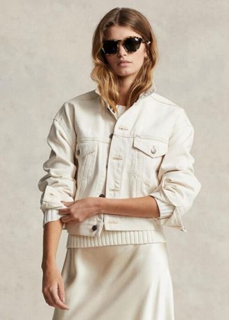 Valkoiset naisten Ralph Lauren The New Denim Project Trucker -takit Valkoiset naisten Ralph Lauren The New Denim Project Trucker -takit