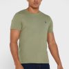 Vihreä Miesten Ralph Lauren Chest Logo Crew Neck T-paidat Vihreä Miesten Ralph Lauren Chest Logo Crew Neck T-paidat