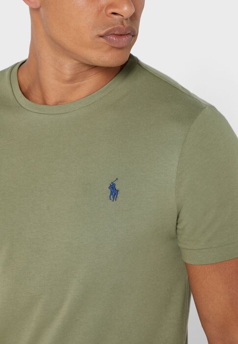 Vihreä Miesten Ralph Lauren Chest Logo Crew Neck T-paidat Vihreä Miesten Ralph Lauren Chest Logo Crew Neck T-paidat
