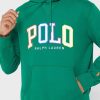 Vihreä miesten Ralph Lauren -logohuppari Vihreä miesten Ralph Lauren -logohuppari