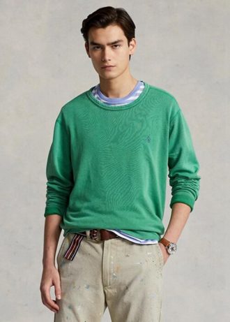 Vihreä miesten Ralph Lauren Spa Terry paita