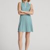 Vihreä naisten Ralph Lauren Graphic Paneled Jersey mekko