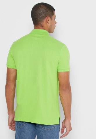 Vihreät miesten Ralph Lauren Basic mesh poolopaidat
