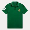 Vihreät miesten Ralph Lauren Classic Fit poolo Crest mesh poolopaidat Vihreät miesten Ralph Lauren Classic Fit poolo Crest mesh poolopaidat
