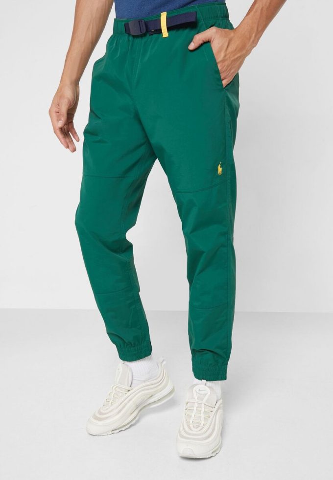 Vihreät miesten Ralph Lauren Essential collegehousut Vihreät miesten Ralph Lauren Essential collegehousut