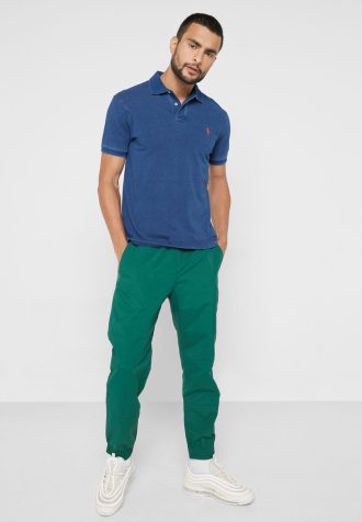 Vihreät miesten Ralph Lauren Essential collegehousut