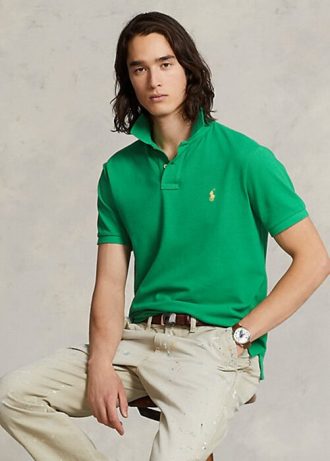 Vihreät miesten Ralph Lauren Ikoniset mesh poolopaidat