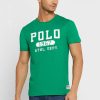 Vihreät miesten Ralph Lauren -logoiset T-paidat