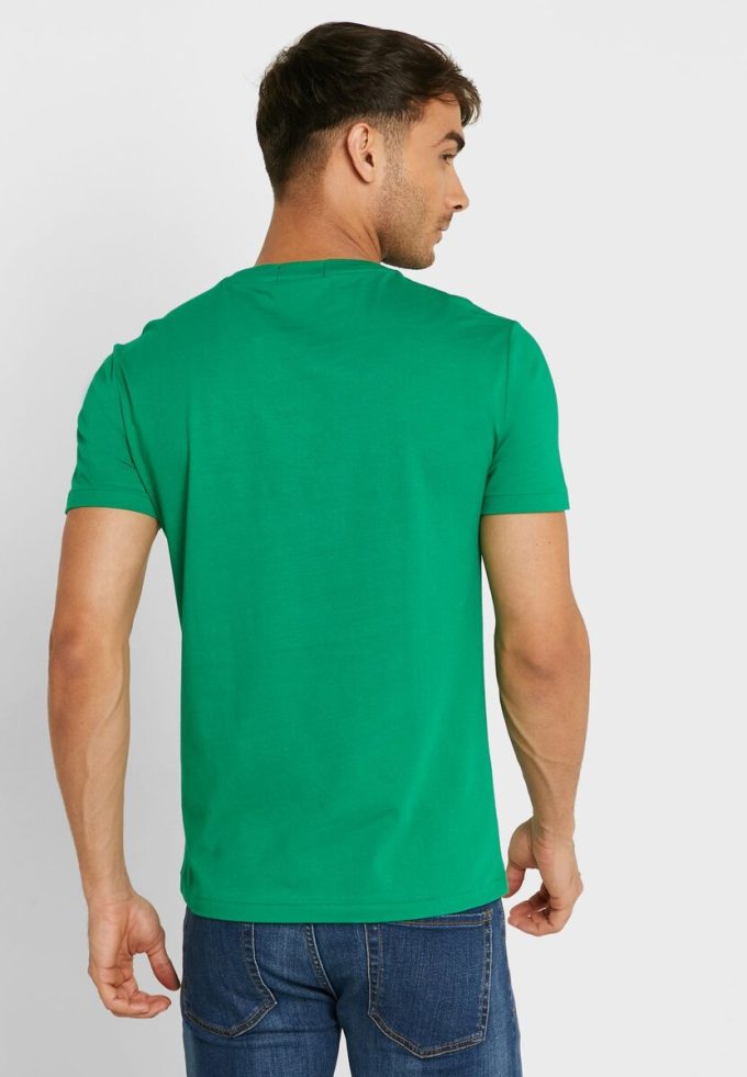 Vihreät miesten Ralph Lauren -logoiset T-paidat