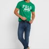 Vihreät miesten Ralph Lauren -logoiset T-paidat