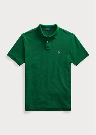 Vihreät miesten Ralph Lauren mukautetut Slim Fit mesh poolopaidat