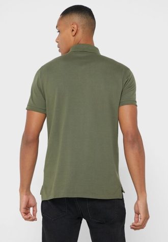 Vihreät miesten Ralph Lauren mukautetut Slim Fit poolopaidat
