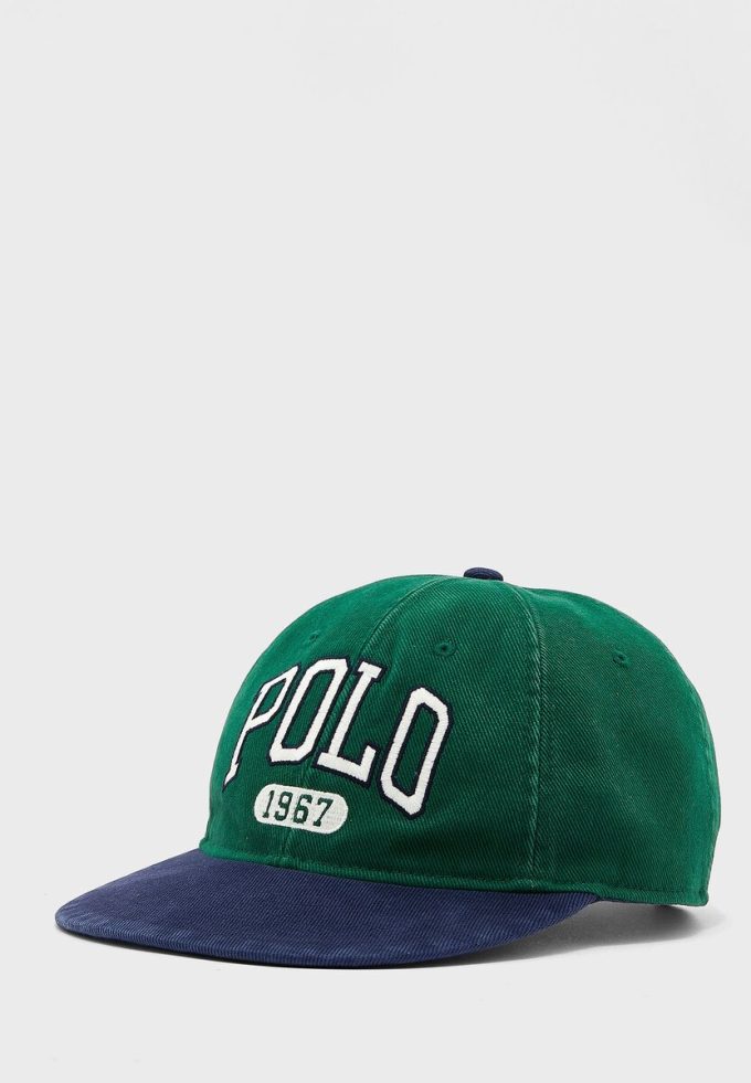 Vihreät miesten Ralph Lauren -painetut hatut Vihreät miesten Ralph Lauren -painetut hatut