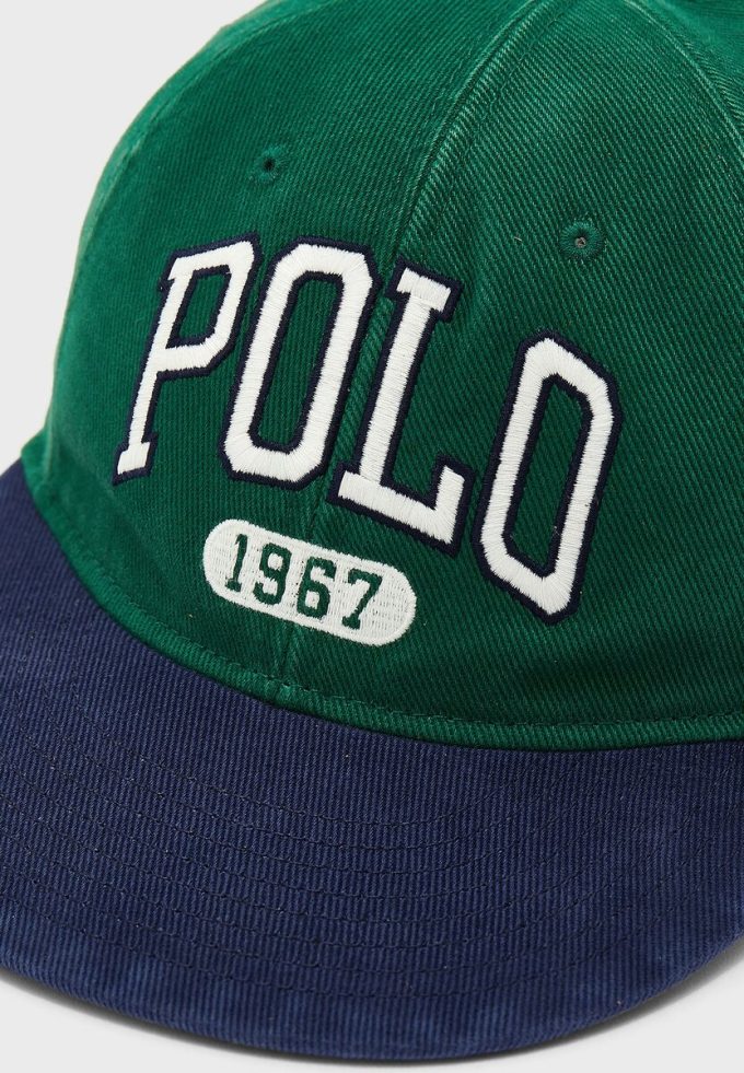 Vihreät miesten Ralph Lauren -painetut hatut Vihreät miesten Ralph Lauren -painetut hatut