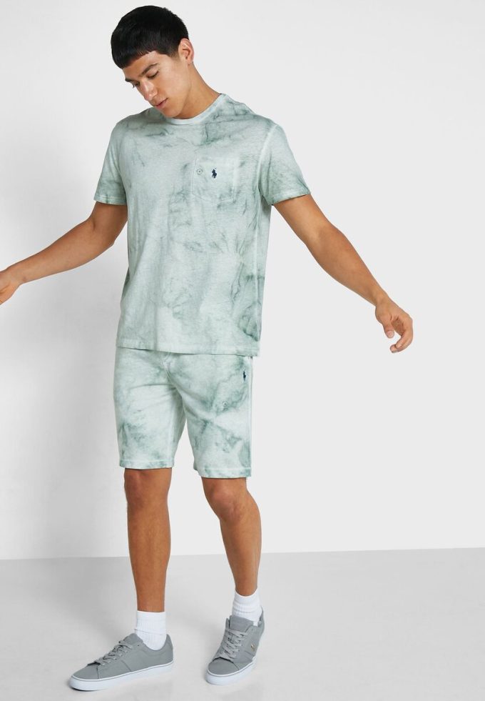 Vihreät miesten Ralph Lauren -printit shortsit Vihreät miesten Ralph Lauren -printit shortsit