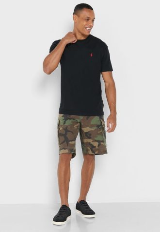 Vihreät miesten Ralph Lauren -printit shortsit