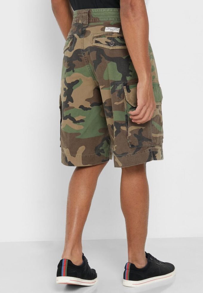 Vihreät miesten Ralph Lauren -printit shortsit Vihreät miesten Ralph Lauren -printit shortsit