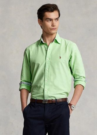 Vihreät miesten Ralph Lauren Slim Fit Oxford paidat