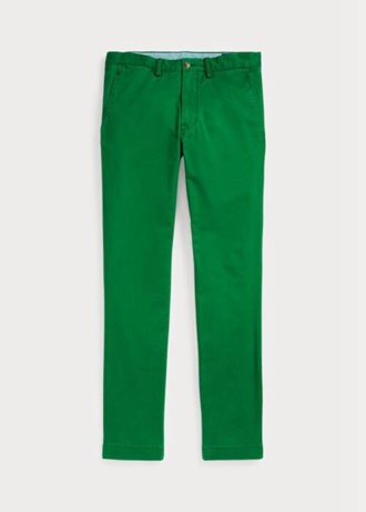 Vihreät miesten Ralph Lauren Stretch Slim Fit Chino -housut