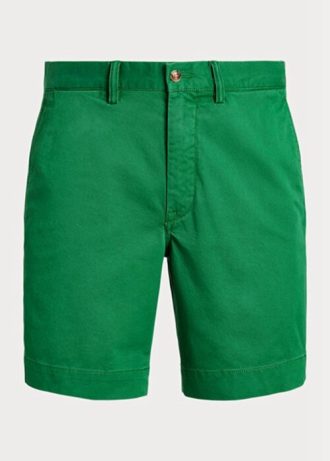 Vihreät miesten Ralph Lauren Stretch Straight Fit chino shortsit