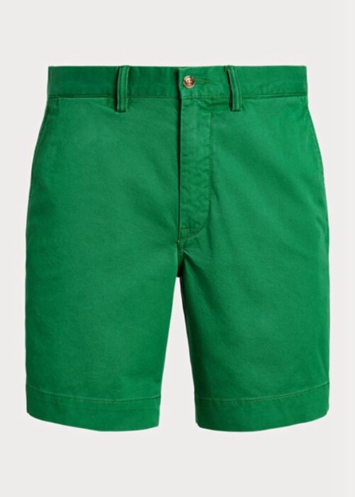 Vihreät miesten Ralph Lauren Stretch Straight Fit chino shortsit Vihreät miesten Ralph Lauren Stretch Straight Fit chino shortsit
