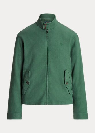 Vihreät miesten Ralph Laurenin pellava-sekoitetut kalanruototakit