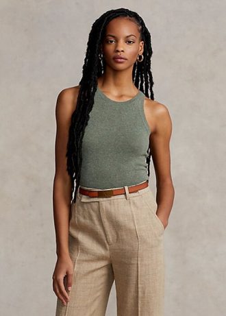 Vihreät naisten Ralph Lauren Cashmere Tankit