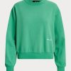 Vihreät naisten Ralph Lauren -fleece-crewneck-puserot Vihreät naisten Ralph Lauren -fleece-crewneck-puserot