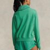 Vihreät naisten Ralph Lauren -fleece-crewneck-puserot Vihreät naisten Ralph Lauren -fleece-crewneck-puserot
