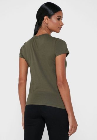 Vihreät Naisten Ralph Lauren Graphic Crew Neck T-paidat Vihreät Naisten Ralph Lauren Graphic Crew Neck T-paidat