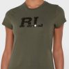 Vihreät Naisten Ralph Lauren Graphic Crew Neck T-paidat Vihreät Naisten Ralph Lauren Graphic Crew Neck T-paidat