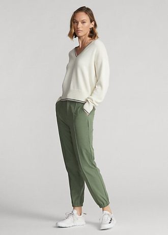 Vihreät naisten Ralph Lauren neljään suuntaan joustavat lenkkeilyhousut Vihreät naisten Ralph Lauren neljään suuntaan joustavat lenkkeilyhousut