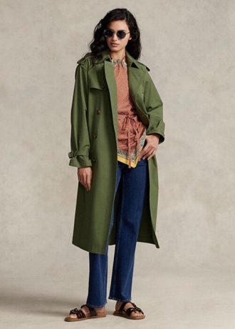 Vihreät naisten Ralph Lauren Poplin -takit Vihreät naisten Ralph Lauren Poplin -takit