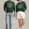 Vihreät naisten Ralph Lauren Ralph’s Coffee Crewneck collegepaidat Vihreät naisten Ralph Lauren Ralph’s Coffee Crewneck collegepaidat
