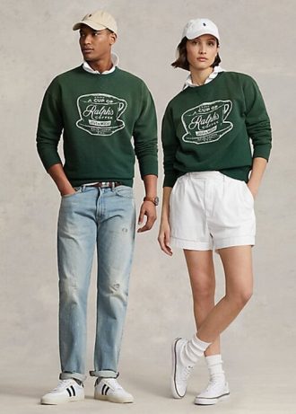Vihreät naisten Ralph Lauren Ralph’s Coffee Crewneck collegepaidat Vihreät naisten Ralph Lauren Ralph’s Coffee Crewneck collegepaidat